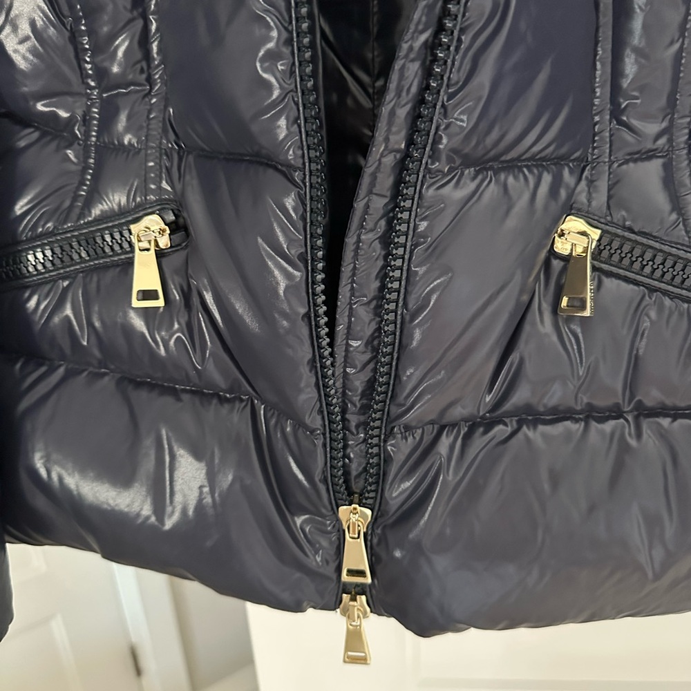 Moncler Shiny Blue Puffer Jacket - Picture 6 of 7
